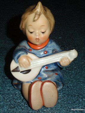 Goebel Hummel "Joyful" Figurine #53 TMK3 Girl Playing Mandolin - VINTAGE GIFT!
